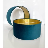 New Teal Blue Velvet Lamp Shade Pendant Lamp Shade Light Shade Drum. Shape Available Multisizes And Shapes