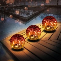 Xksinmy Solar Globe Lights Garden Balls Outdoor Garden Decor For Outside Solar Globes Outdoor Waterproof Lawn Globes Yard Decora