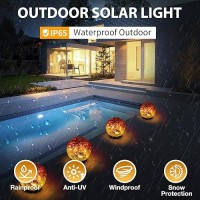 Xksinmy Solar Globe Lights Garden Balls Outdoor Garden Decor For Outside Solar Globes Outdoor Waterproof Lawn Globes Yard Decora