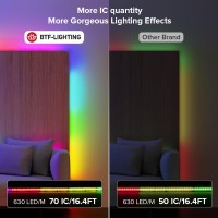 Btflighting Fcob Ws2811 Ic Rgb Cob Led Strip Flexible High Density Uniform Chasing Color Light Dc12V 630Ledm 164Ft 14Icm 10M