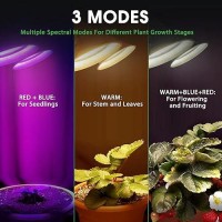 Briignite Grow Light Led Grow Lights For Indoor Plants Full Spectrum Plant Light Grow Lamp With 3 Full Spectrum Modes 10Lev