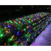 Joomer 12Ft X 5Ft 360 Led Christmas Net Lights, 8 Modes Bush Mesh Lights Connectable, Timer, Waterproof For Christmas Trees, Bushes, Garden, Outdoor Decorations (Green Wire, Multicolor)