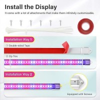 Ipower 60W Led Plant Grow Light Strips Full Spectrum For Indoor Plants With Auto Onoff 3912H Timer 10 Dimmable Levels 48 Led