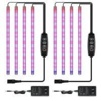 Ipower 60W Led Plant Grow Light Strips Full Spectrum For Indoor Plants With Auto Onoff 3912H Timer 10 Dimmable Levels 48 Led