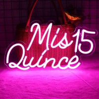 Jfllamp Mis 15 Quinceanera Neon Signs For Wall Decor Neon Lights For Bedroom Led Signs Suitable For Quinceanera Christmas Birthd