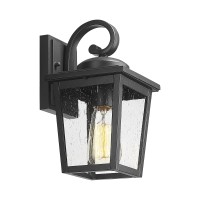 Luminzone Outdoor Light Fixtures Wall Mount Waterproof Exterior Wall Lanterns With Glass Outside Wall Sconces Front Porch Lig