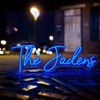 Ibaynawi Custom Neon Signs, Neon Sign For Wall Decoration, Personalised Luminous Signs For Wedding Birthday Party Gift (Blue)