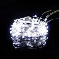 16 Pack 10Ft 30 Led Fairy Lights Battery Operated Mini String Lightssilver Wire Cool White Firefly Lights For Weddingparty Cen