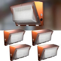 Lightdot 4Pack 150W Led Wall Pack Lights 100277V Dusk To Dawn With Photocell 22500Lm 5000K Daylight Ip65 Waterproof Wall Moun