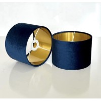 New Navy Blue Velvet Lamp Shade Pendant Lamp Shade Light Shade Drum. Shape Available Multisizes And Shapes