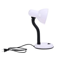 Led Hard Lamp Or Table For Bedroom Desk Flexible Neck For Reading Spotlight E27 (White)