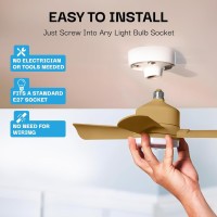 Bellhowell Socket Fan Cool Light Deluxe Bronze Ceiling Fans With Led Lights And Remote Control Replacement For Lightbulb B