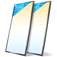 Aphyni 2X4 Led Flat Panel Light Surface Mount 70W 7700Lm 3000K4000K5000K 10100 Triac Dimming 120V Ultra 2X4Ft Surface Mou