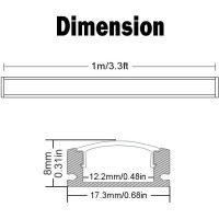 Starlandled 10 Pack 33Ft1M Black Aluminum Led Channels For Led Strip Lights Led Profile U Track With Cover Diffuser And Comple