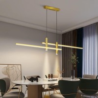 Dzqh-Qin Led Pendant Light Dimmable Dining Room Dining Table Hanging Lamp Modern Black Pendant Lamp Height Adjustable Hanging Lamp With Remote Control Hanging Lamp Dining Kitchen Bar