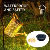 Solar Lights Replacement Top Parts For Outdoor Solar Watering Can Hanging Lanterns With 90 Led String Lithgs Detachable Connecto