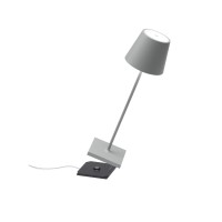 Zafferano Poldina Pro Table Lamp Sage Touch Onoff Touch Dimmable Cordless Indooroutdoor Led Contact Charging Base Powd