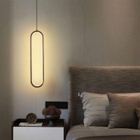 Coliy Modern Led Chandelier Black/Gold Hanging Lamp Indoor Lighting For Home Living Room Dining Room Bedroom Bathroom Decoration Suspension Lighting (Color : Black)