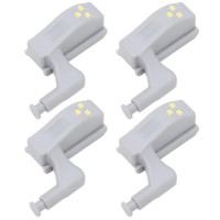 1 3 LED Lamp Beads The hinge light has 3 LED lamp beads powered by 12V 23A battery included with high brightness and low power consumption it is a practical and affordable cabinet light2 ABS Material Hinge LED light is made of high quality ABS material wh