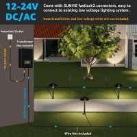 Sunvie Led Landscape Lights Low Voltage Pathway Lights 12V Landscape Lighting Kit Aluminum Low Voltage Landscape Pathway Lights