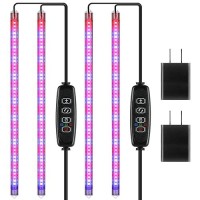 Ipower 20W Led Plant Grow Light Strips Full Spectrum For Indoor Plants With Auto Onoff 3912H Timer 10 Dimmable Levels 48 Led