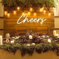 Hfhungkeong Cheers Neon Sign Usb Powered With Dimmable Switch Led Neon Light Sign For Wall Background Decor Cheer Light Up Sign