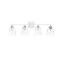 Harris 4 Light Chrome And Clear Bath Sconce