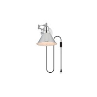 Jair 1 Light Chrome Swing Arm Plug In Wall Sconce