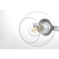 Rogelio 4 Light Chrome And Clear Bath Sconce