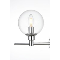 Jaelynn 4 Light Chrome And Clear Bath Sconce