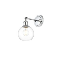 Kai 1 Light Chrome And Clear Bath Sconce