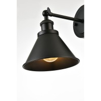 Blaise 1 Light Black Plug In Wall Sconce