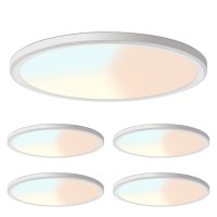 Lzhome 4Pack Led Ceiling Light 42W 4500Lm Ultrathin Surface Mount Light Fixtures 158 Inch 3000K4500K6000K 3Cct Selectable