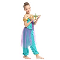 Lauyoo Vintage Aladdin Magic Genie Lamp Costume Accessory Gift For Women Classic Arabian Props Aladdin Pot Decor Green Gold