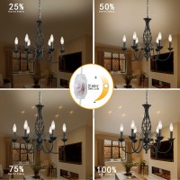 Hoxiya Dimmable Plug In Farmhouse Chandelier 6 Light For Living Room, 22