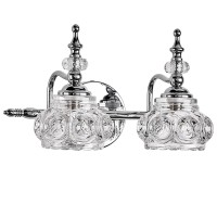 Djfhko Chrome Vanity Light Bathroom Light Fixtures 2 Light Vanity Lighting Fixtures Vanity Lights For Bathroom