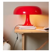 Led Mushroom Table Lamp For Hotel Bedroom Bedside Living Room Decoration Aesthetic Cool Retro Lighting Modern Minimalist Desk Lights (Color : Orange, Size : Usb)