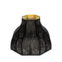 Etched Forest Large Metal Lampshade 532 X 13 X 95 Inch 8Petal Lotus Shape Fits For Floor Lamp Table Lamp For Living Room Bedr