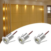 Dtvew 1W Mini Led Spotlight, 3Pack Dc12V Dimmable Led Under Cabinet Lighting Kit For Party Ceiling Stairs (Color : Neutral White 4000K, Size : 60 Degrees)