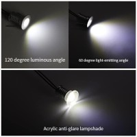 Dtvew 1W Mini Led Spotlight, 3Pack Dc12V Dimmable Led Under Cabinet Lighting Kit For Party Ceiling Stairs (Color : Neutral White 4000K, Size : 60 Degrees)