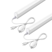 Leleju Led Under Cabinet Lighting 1Ft 5W 6000K 500Lm T5 Led Shop Light And Under Counter Lights For Kitchen Corded Electri