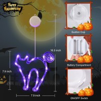 Lolstar Halloween Lights 3 Packs Spellbook Cat And Cauldron Halloween Lights With Suction Cup Upgrade Timer And Slowly Fade M