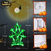 Lolstar Halloween Lights3 Pack Ghost Tree Haunted House Candle Window Lights With Suction Cup Upgrade Timer And Slowly Fade