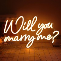 Sylhome Will You Marry Me Led Neon Light Sign Hanging Proposal Wedding Party Wall Sign Decor Engagement Valentines Day Girlfri