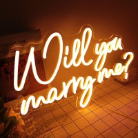 Sylhome Will You Marry Me Led Neon Light Sign Hanging Proposal Wedding Party Wall Sign Decor Engagement Valentines Day Girlfri