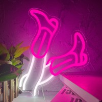 Dracey Cowboy Boots Neon Sign Pink Cowgirl Boots Led Signs Neon Light Western Cowboy Wall Decor Usb Powered For Bedroom Game