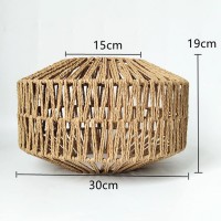 Woven Rope Lamp Shade Decorations Reading Light Lamp Covers Lampshades Floor Lamp Table Lamp