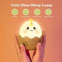 Uneede Led Dinosaurs Night Light Cute Night Light For Kids Kawaii Lamp For Bedroom Decor Rechargeable Squishy Lamp With Touch C