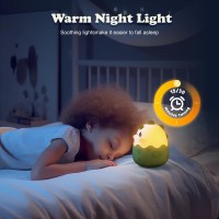 Uneede Led Dinosaurs Night Light Cute Night Light For Kids Kawaii Lamp For Bedroom Decor Rechargeable Squishy Lamp With Touch C