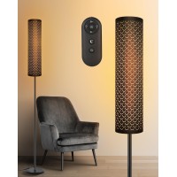 Voutooro Floor Lamp For Bedroom Living Room Office With Remote Control Modern Living Room Led 4 Color Temperature & Stepless Dimmer, Standing Elegant Lamp 3000K-7000K